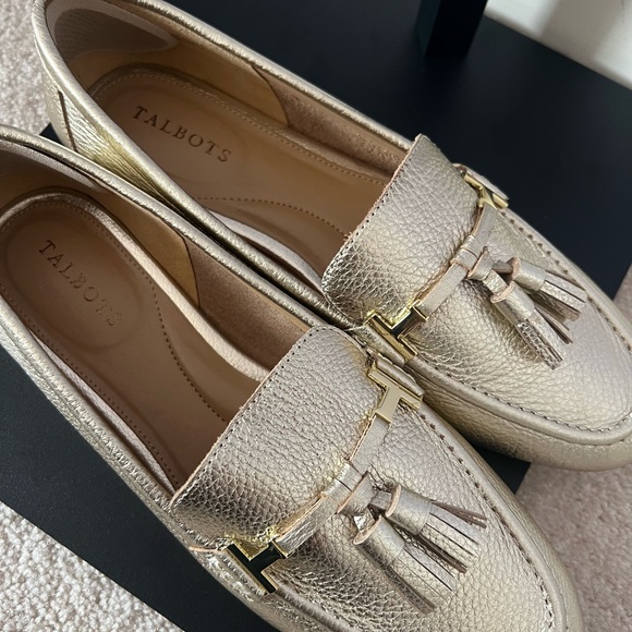 Talbots Gold Tassel Loafers - Picture 5 of 6